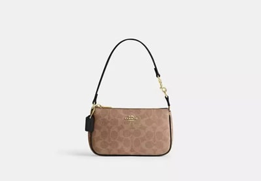 Coach Outlet Nolita 19 In Signature Canvas - Brown & Gold & Black