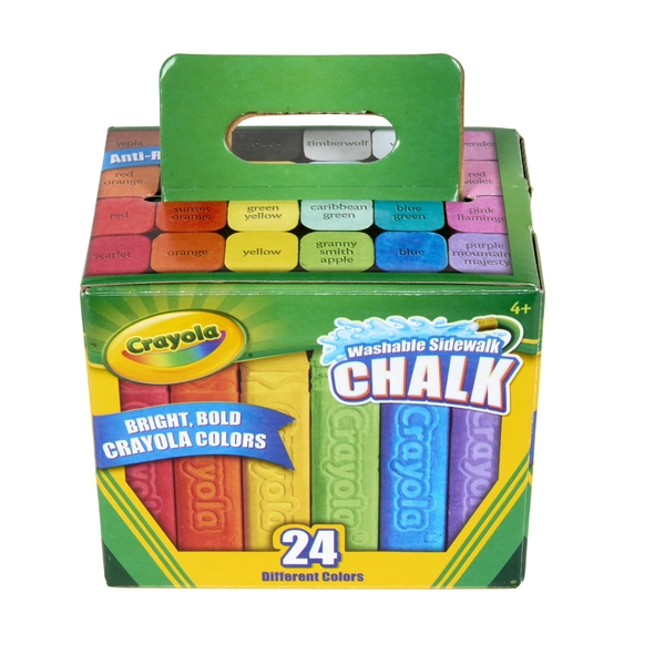 Crayola Washable Sidewalk Chalk, 24 Ct, Outdoor Toys, Summer Activities for Kids, Screen Free Play, Arts and Crafts, Creative Gifts for Kids, Ages 4+ - Walmart.com