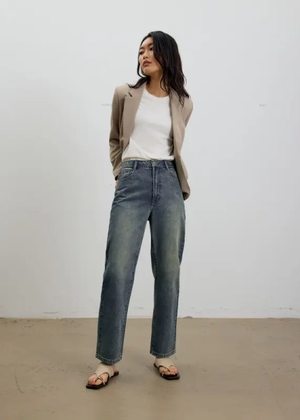 Suki Denim Slim Illusion Straight Leg Jeans