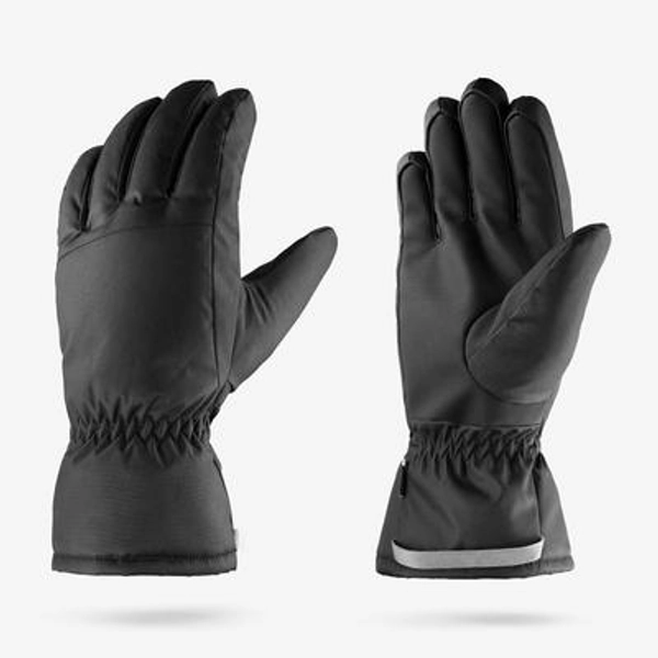 GANTS DE SKI ADULTE 100 - NOIRS - WEDZE