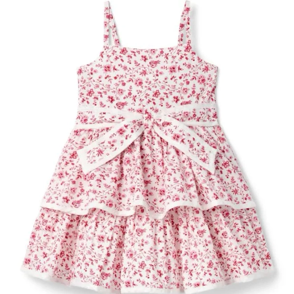 Janie and Jack Ditsy Floral Tiered Dress