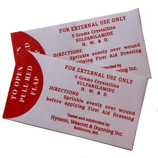 Sulfanilamide Sachet Packs