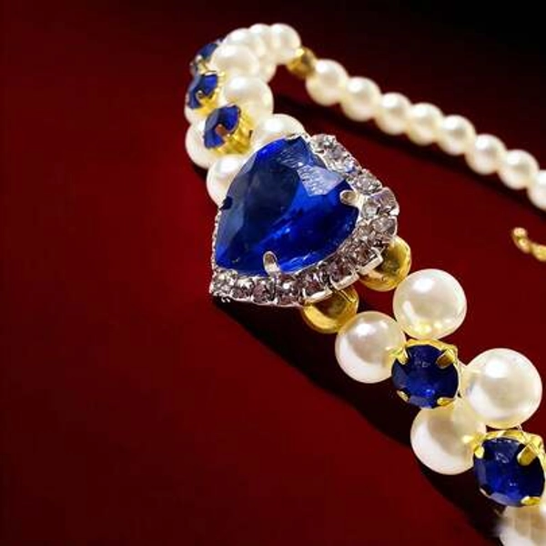 Cute Cat Pearl Necklace Pet Pearl Collar Universal Cute Pet Accessory For Cats And Dogs Fashionable Cat Pearl Choker Pet Neck Accessory For Cats And Dogs - Size M