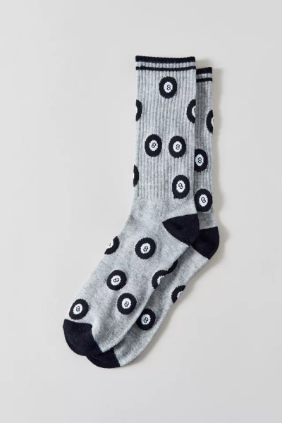 8-Ball Pattern Crew Sock