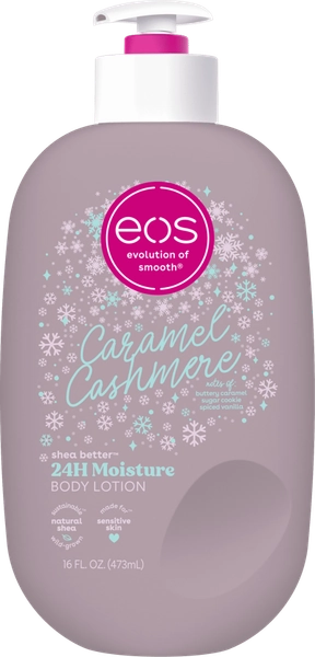 eos Shea Better 24H Moisture Body Lotion, Caramel Cashmere, 16 fl oz