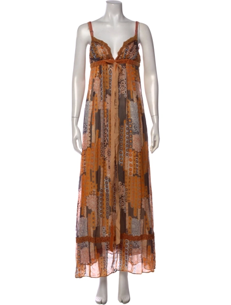 Printed Long Dress