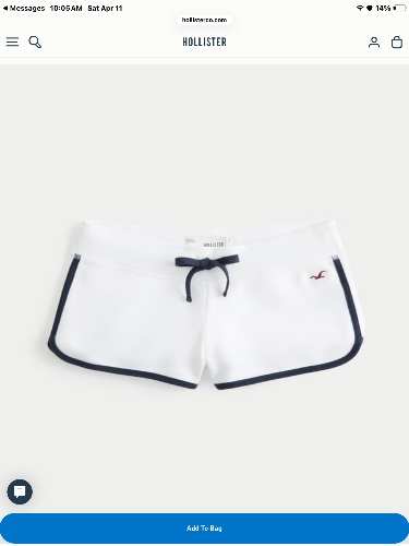 Ultra Low-Rise Logo Graphic Fleece Shortie Shorts