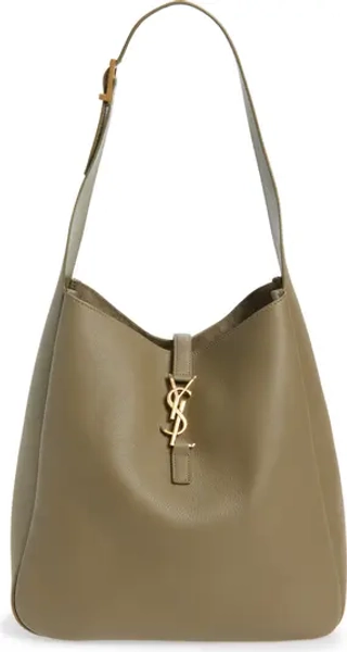 Large Le 5 À 7 Leather Hobo Bag