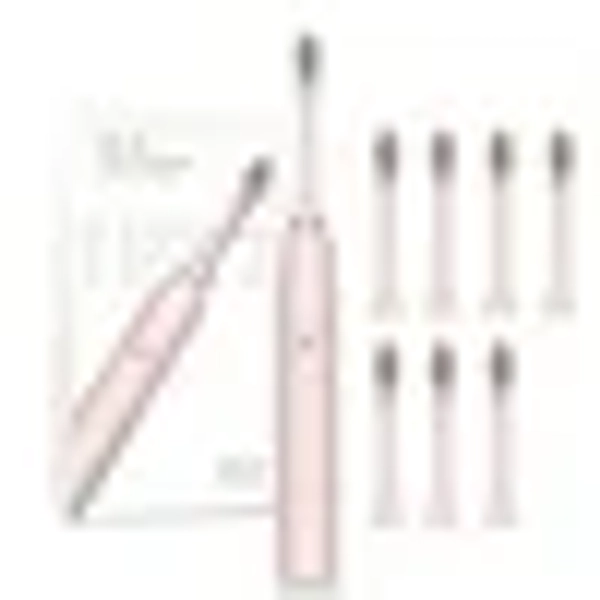 Pink Toothbrush,Pink Electric Toothbrush,Toothbrush,Toothbrush With 8 Brush Heads,Smart 6-speed Timer Toothbrush IPX7 -Newly Upgraded Toothbrush(Pink 9in)