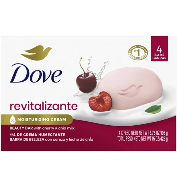 Dove Bar Soap Revitalizante Cherry & Chia Milk