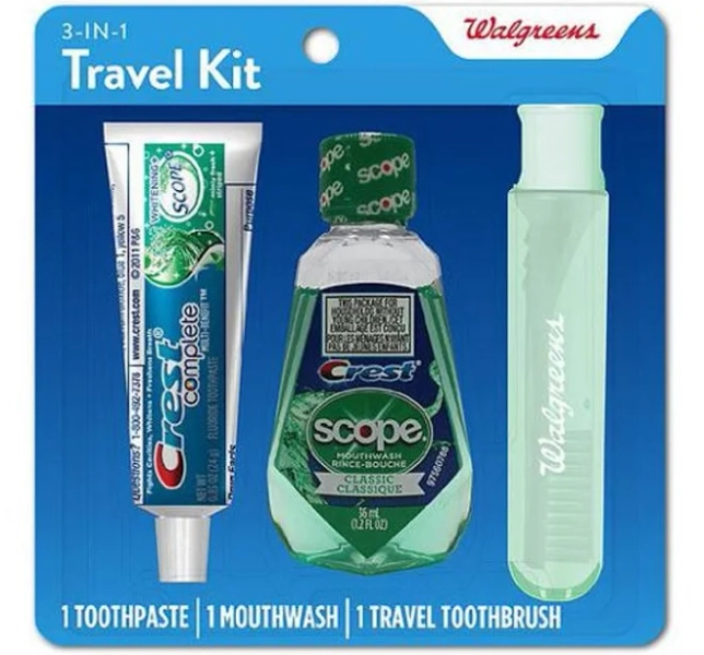 Walgreens 3-in-1 Travel Kit