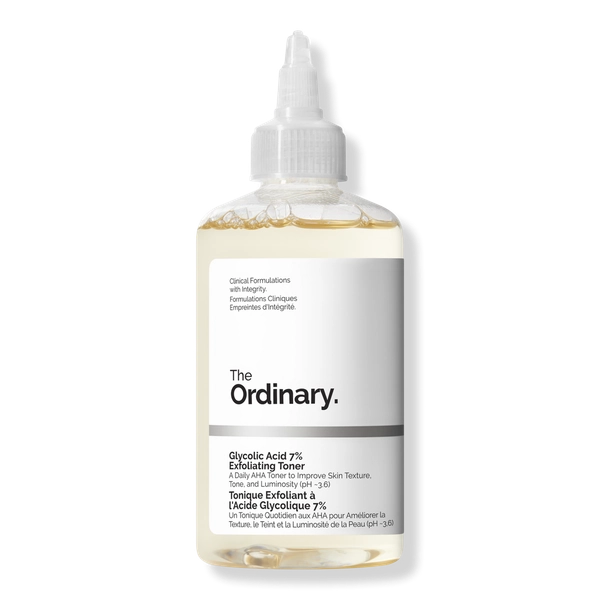 8.0 oz Glycolic Acid 7% Exfoliating and Brightening Daily Toner - The Ordinary | Ulta Beauty