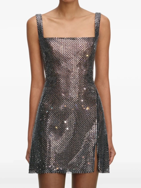 Self-Portrait rhinestone-embellishment mini dress  | 8