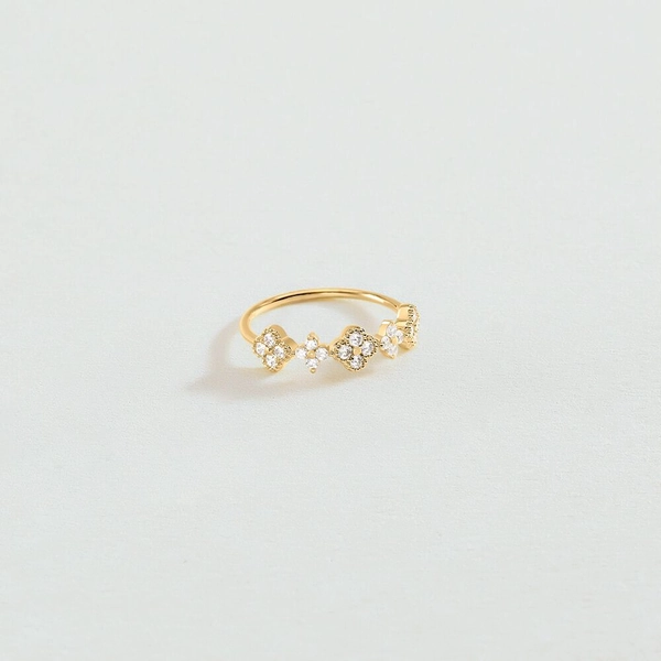 Anillo fino BELOVED - Cristal / Plateado
