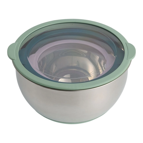 Spring Hues Silicone and Steel Prep Bowls 3 Piece Set