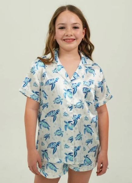 Night Sweet Thing Girls Satin Pajama Set