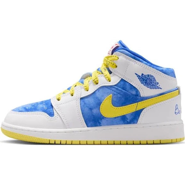 Air Jordan 1 Mid Sneaker School Big Kids' Shoes