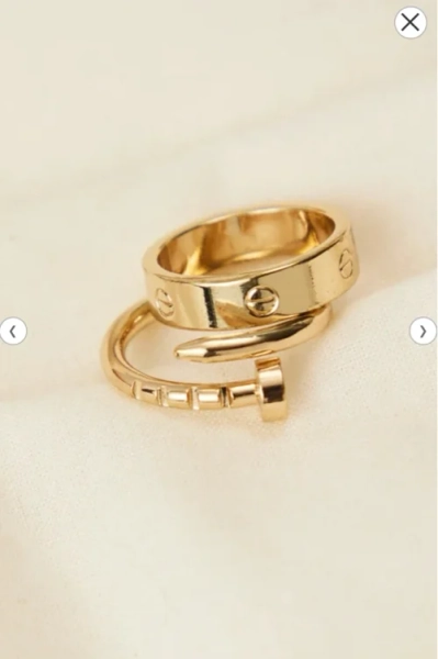 Wrapped Nail Ring Set
