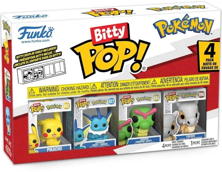 Bitty POP! Pokemon Pikachu 4-Pack