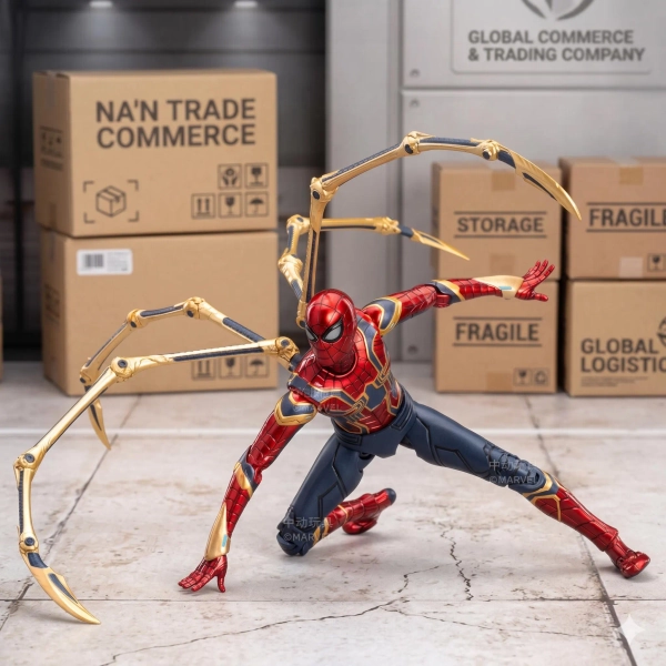 Marvel Spider-Man & Iron Man Articulated Action Figures - Multi-Jointed Collectible Toys with Replaceable Accessories