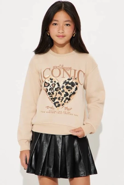 Fashion Nova Kids' Mini Always Iconic Crew Neck Sweatshirt