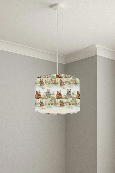 Teddy Bear Lampshade Lightshade Kids Nursery Ceiling Table Drum