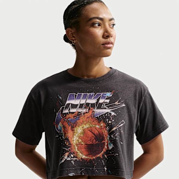 Nike Women's Short-Sleeve Basketball T-Shirt - Black - Size XS
