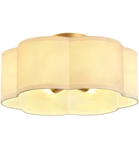Greidys Gold Semi Flush Mount Ceiling Light