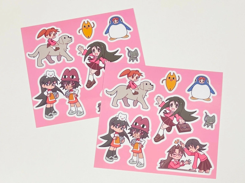 Azumanga Daioh Vinyl Sticker Sheet 14 x 15 cm
