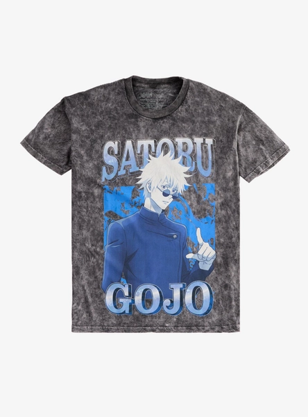 Jujutsu Kaisen Gojo Blue Tonal Dark Wash T-Shirt