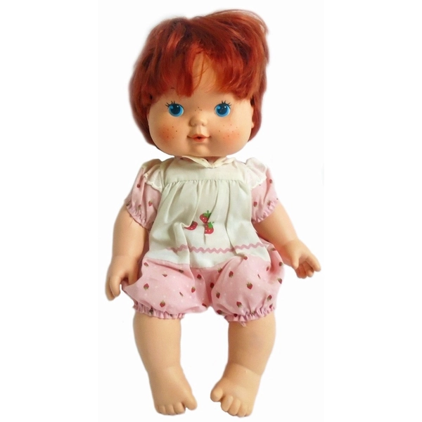 RARE 1980s Strawberry Shortcake Scented Kiss Baby Doll Kenner Toys 1982 Vintage