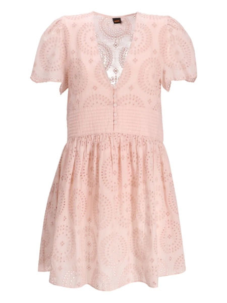 BOSS embroidered short-sleeve dress | S