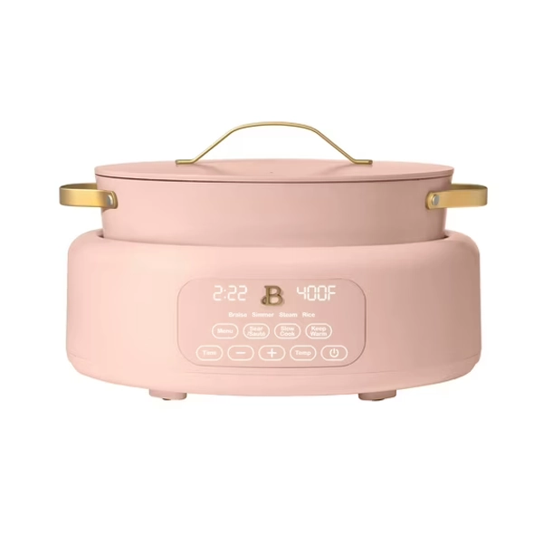 Beautiful 10 in 1, 6 Qt Electric Multi-Cooker, Rose by Drew Barrymore