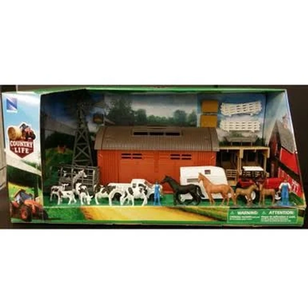 New Ray Deluxe Machine Shed Set