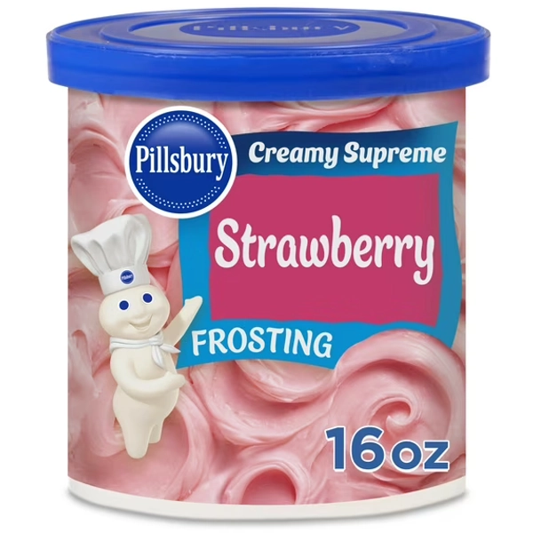 Pillsbury Creamy Supreme Strawberry Frosting, 16 oz Tub