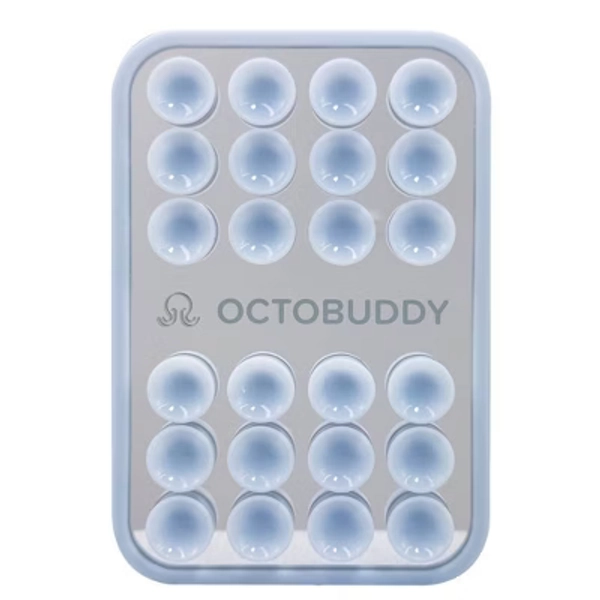 Octobuddy Silicone Suction Cup Phone Case Mount Mirror - Baby Blue