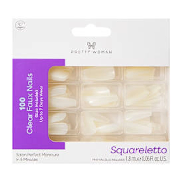 Pretty Woman Clear Nails Set