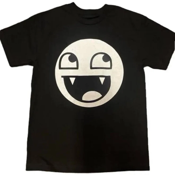 Epic Face Vampire Y2K Goth Emo Scene T-Shirt