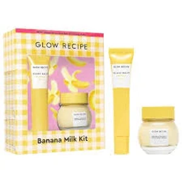 Glow Recipe Banana Moisturizing Cream Shimmer Lip Treatment Duo