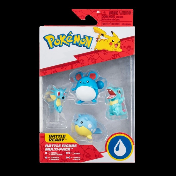 Pack 4 Figuras de 5 Cm Batalla Pokémon
