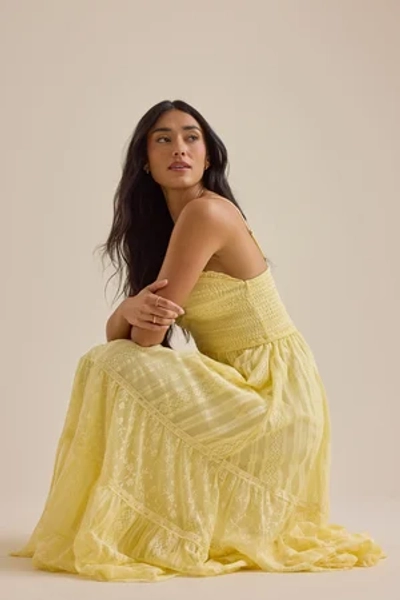 
        Tami Lace Tiered Maxi Dress in Yellow | Altar'd State
    