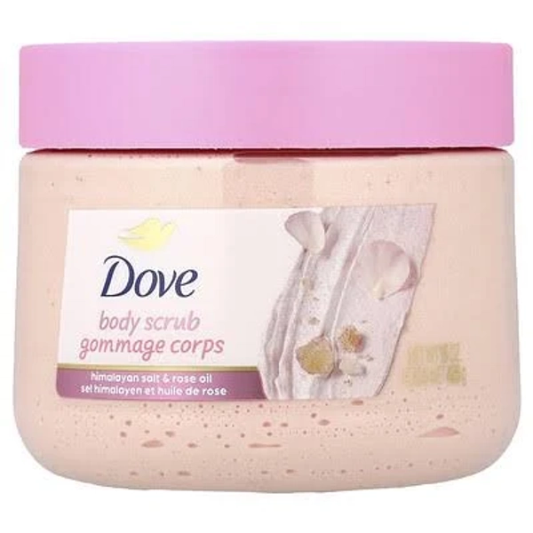 Dove Body Scrub Himalayan Salt & Rose Oil