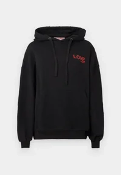 WOMEN WINTER WATERSKIING RELAXED HOODIE - Felpa con cappuccio - black