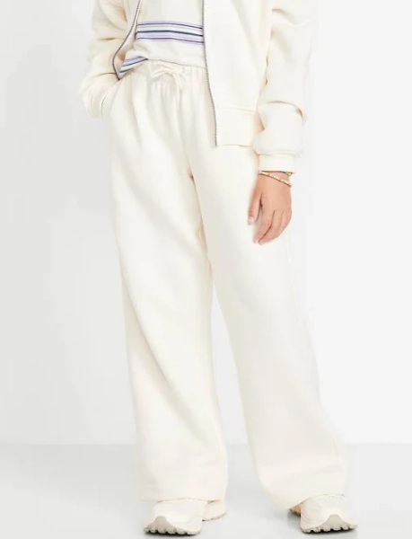 Old Navy High-Waisted Wide-Leg Fleece Sweatpants