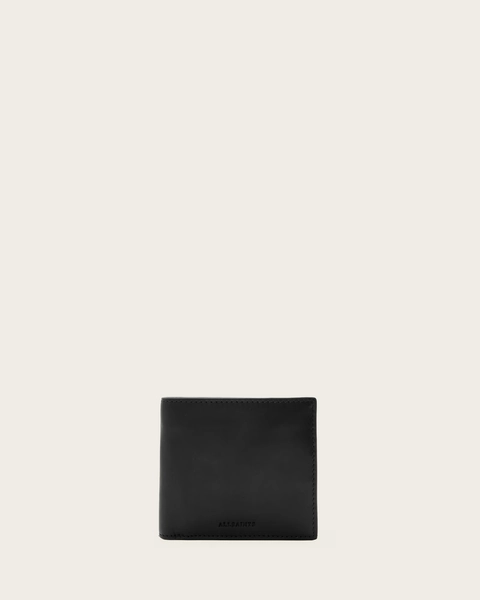 Delph Bi-Fold Leather Wallet Black | ALLSAINTS US