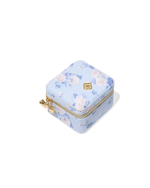 Kendra Scott x LoveShackFancy Small Zip Gold Jewelry Case 