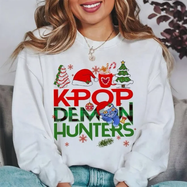 Kpop Demon Hunters Huntrix Christmas Sweatshirt