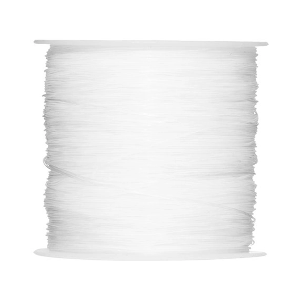 Transparent elastisk smyckestråd Ø0,5 mm, 50 meter