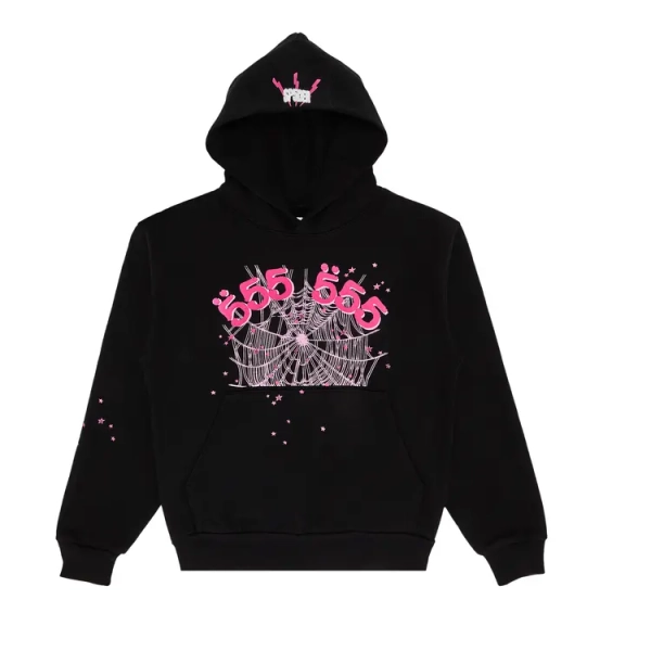 Goat Sp5der Angel Number Hoodie 'Black' - SS05FW24BLK | GOAT