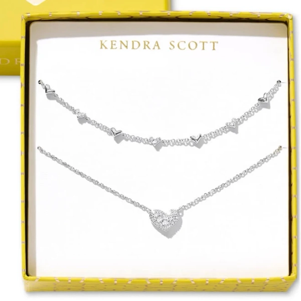 Kendra Scott Women's 2-pc. Set Pave Heart Necklaces